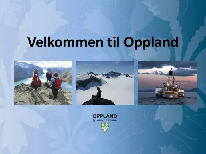 velkommen til oppland