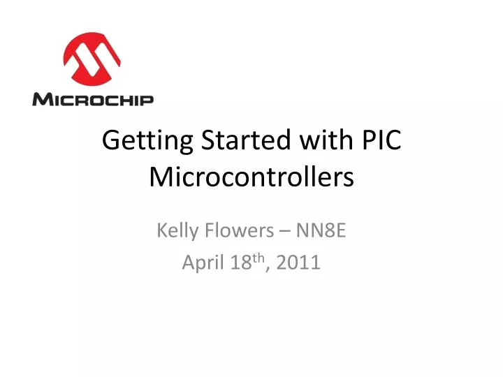 getting started with pic microcontrollers