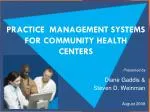 Practical Insights on Practice Management Systems for Community Health Centers - slide 1
