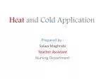 Heat and Cold Application - slide 1