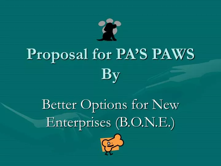 proposal for pa s paws by