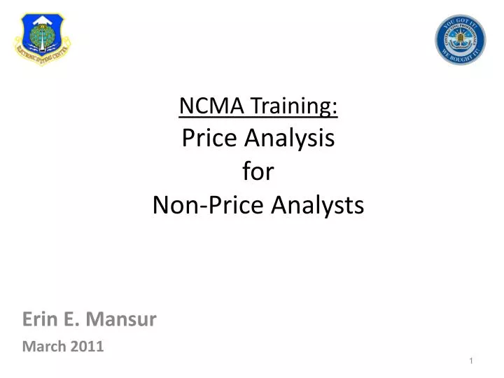ncma training price analysis for non price analysts