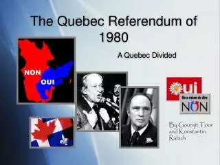 The Quebec Referendum of 1980