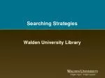 Searching Strategies - slide 1