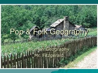 Pop &amp; Folk Geography