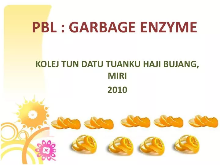 pbl garbage enzyme