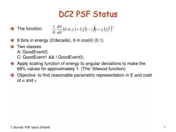 dc2 psf status