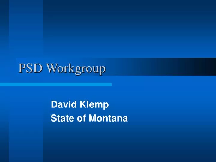 psd workgroup