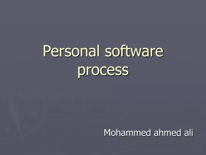 personal software process