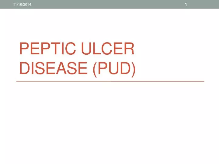peptic ulcer disease pud