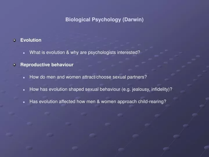 biological psychology darwin