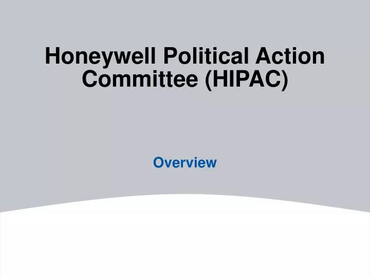 honeywell political action committee hipac