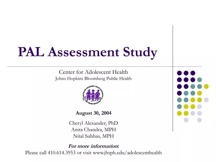 pal assessment study
