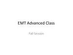 EMT Advanced Class - slide 1
