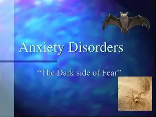 anxiety disorders