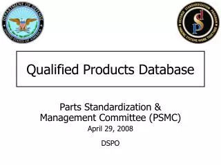 Qualified Products Database