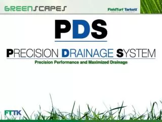 Precision Performance and Maximized Drainage