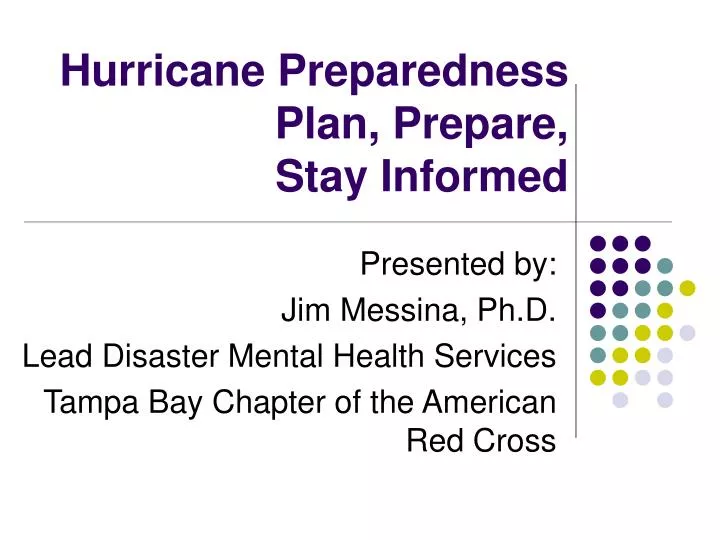 hurricane preparedness plan prepare stay informed