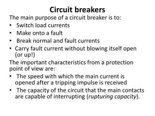 Circuit breakers