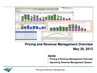 Pricing and Revenue Management Overview May 30, 2013