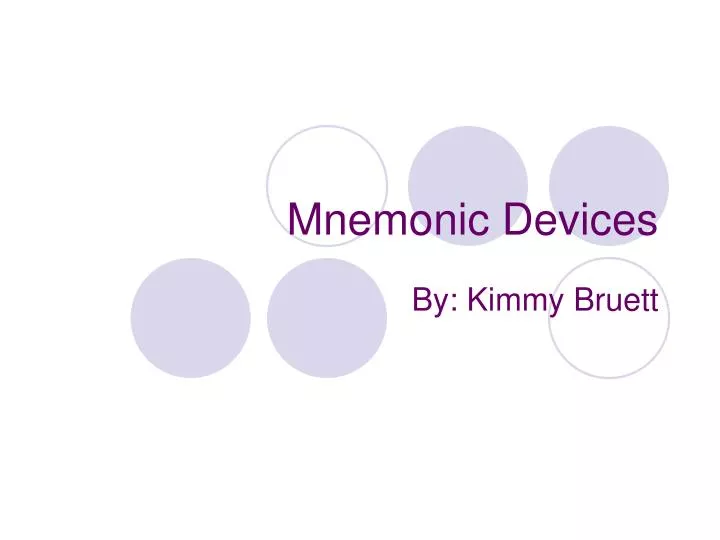 mnemonic devices