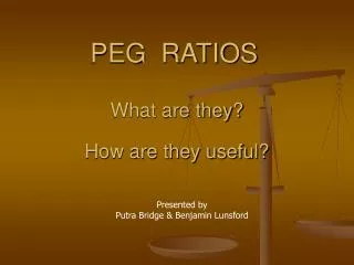 PEG RATIOS