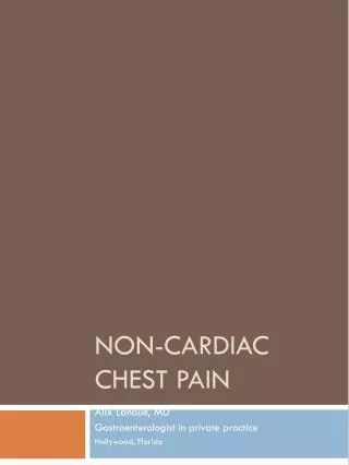Non-Cardiac Chest Pain