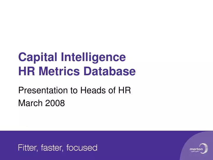 capital intelligence hr metrics database