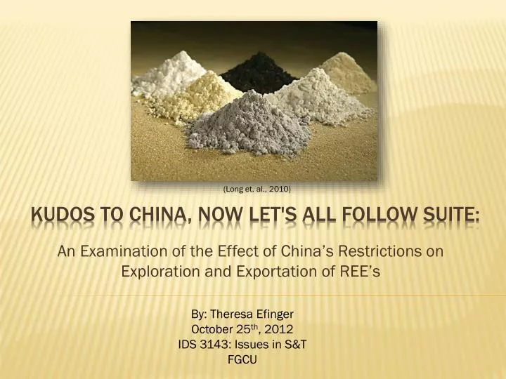 an examination of the effect of china s restrictions on exploration and exportation of ree s