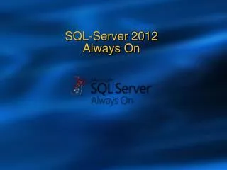 SQL-Server 2012 Always On