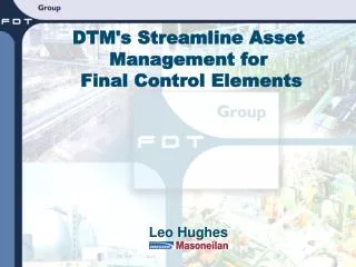 DTM's Streamline Asset Management for Final Control Elements