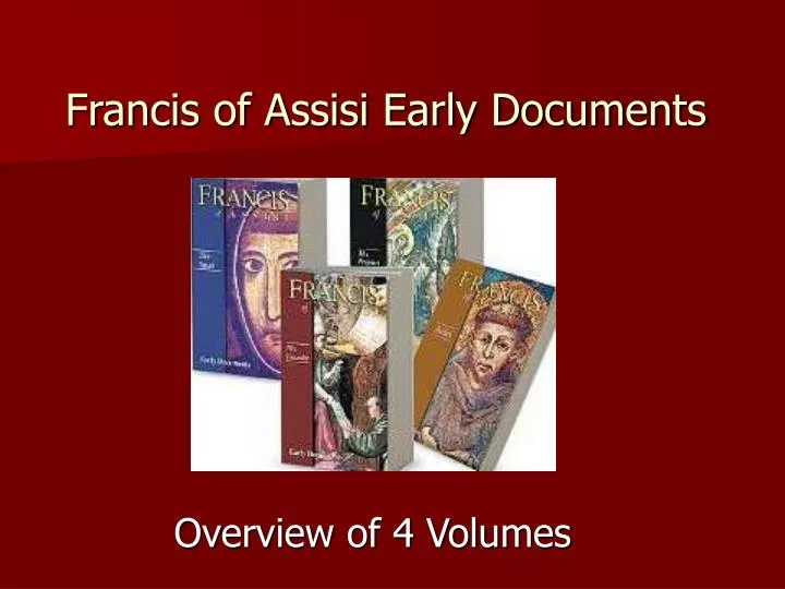 overview of 4 volumes