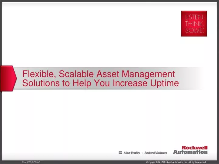flexible scalable asset management solutions to help you increase uptime