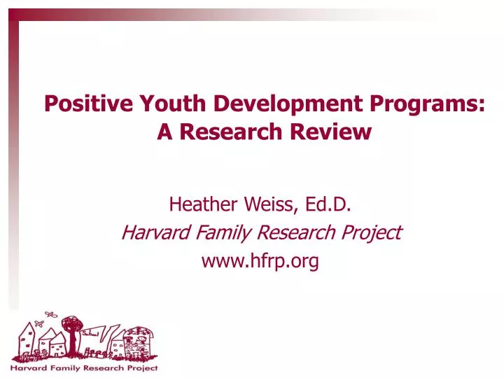 positive youth development programs a research review