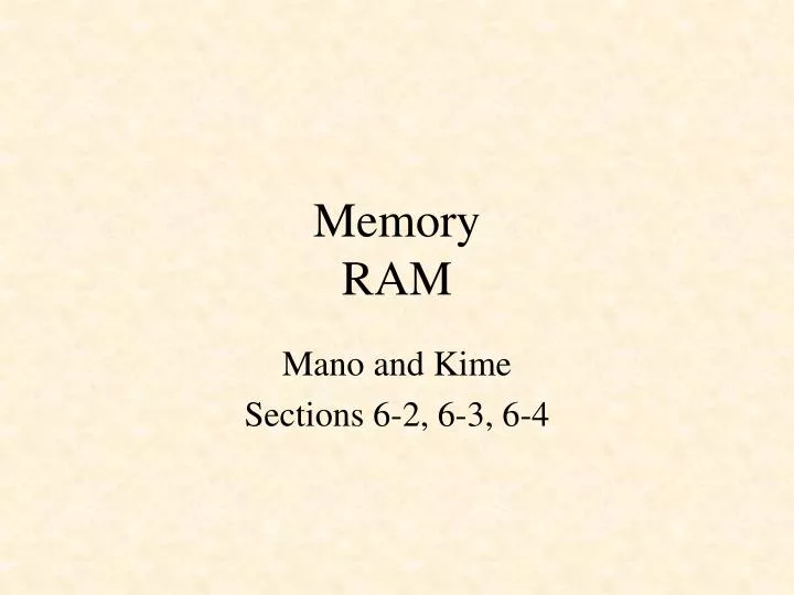 memory ram