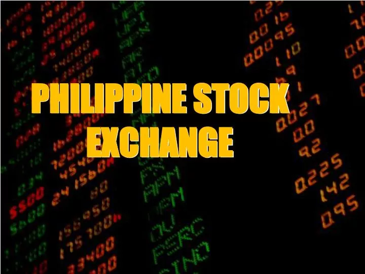 philippine stock exchange