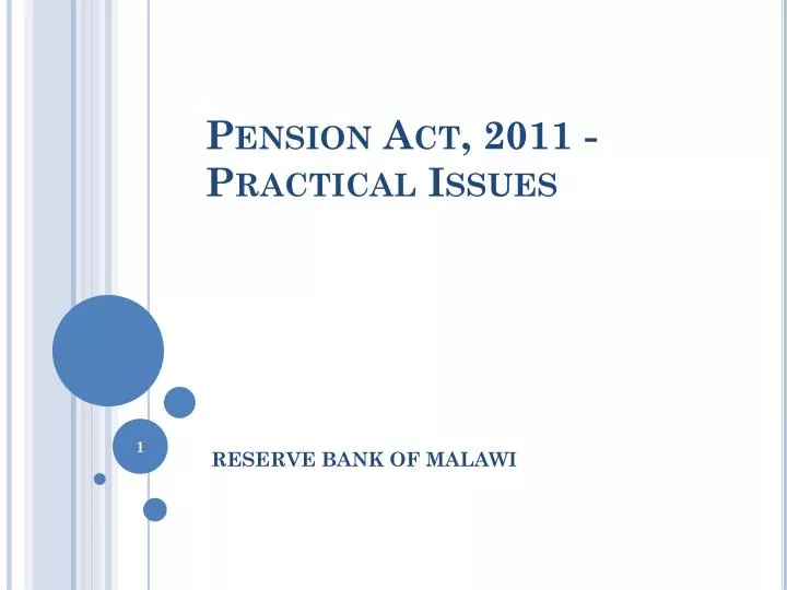 pension act 2011 practical issues