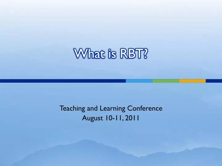 what is rbt