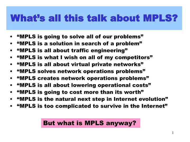 what s all this talk about mpls