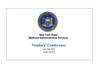 New York State Medicaid Administrative Services