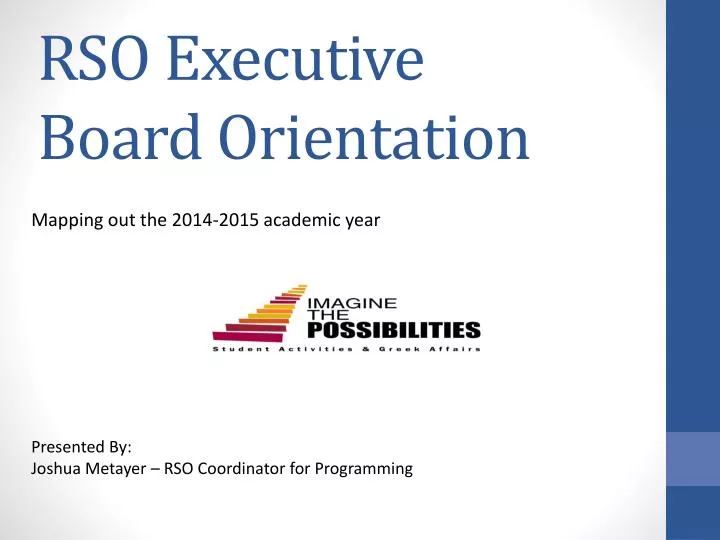 rso executive board orientation