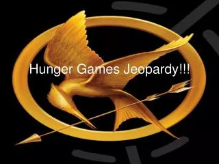 Hunger Games Jeopardy!!!