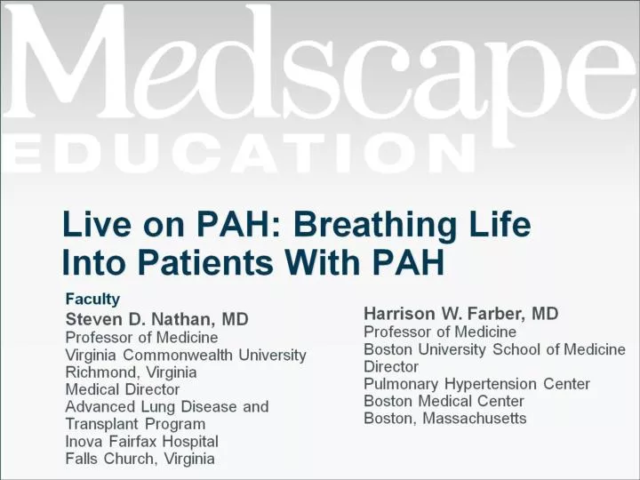 live on pah breathing life into patients with pah