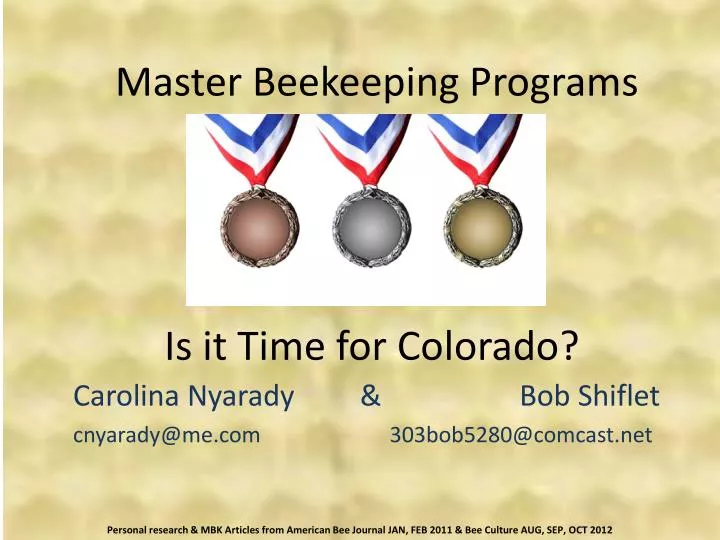 master beekeeping programs is it time for colorado