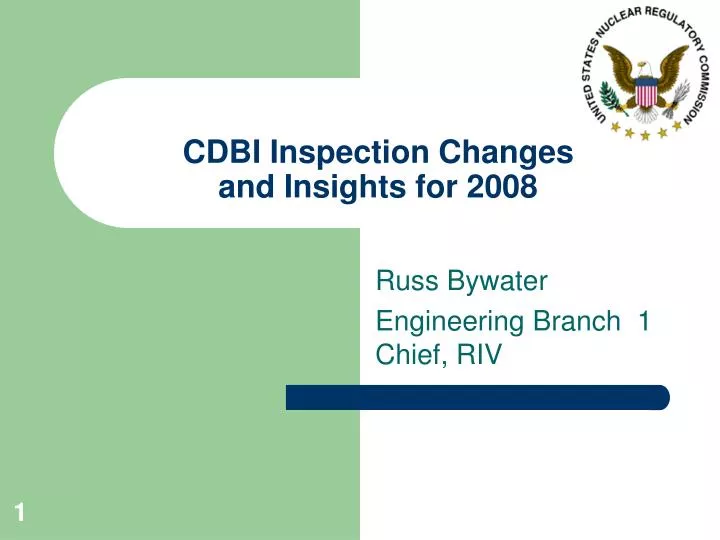 cdbi inspection changes and insights for 2008
