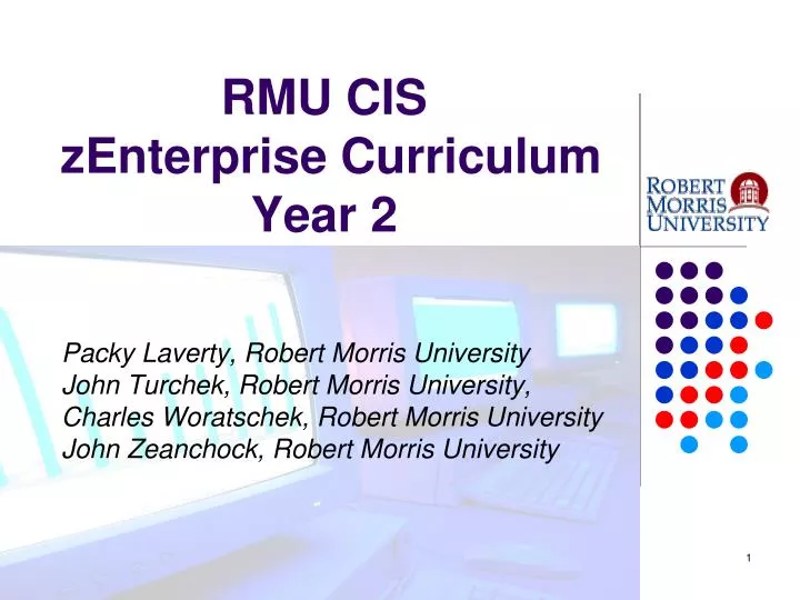 rmu cis zenterprise curriculum year 2