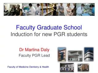 Faculty Graduate School Induction for new PGR students