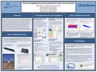 Tools for Publishing Environmental Observations on the Internet