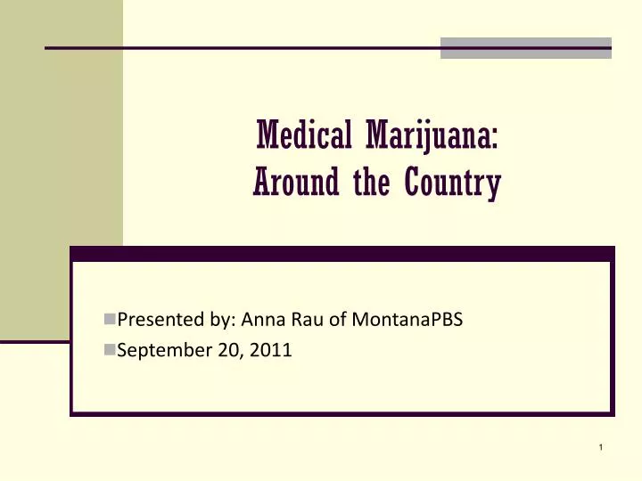 medical marijuana around the country