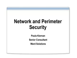 Network and Perimeter Security